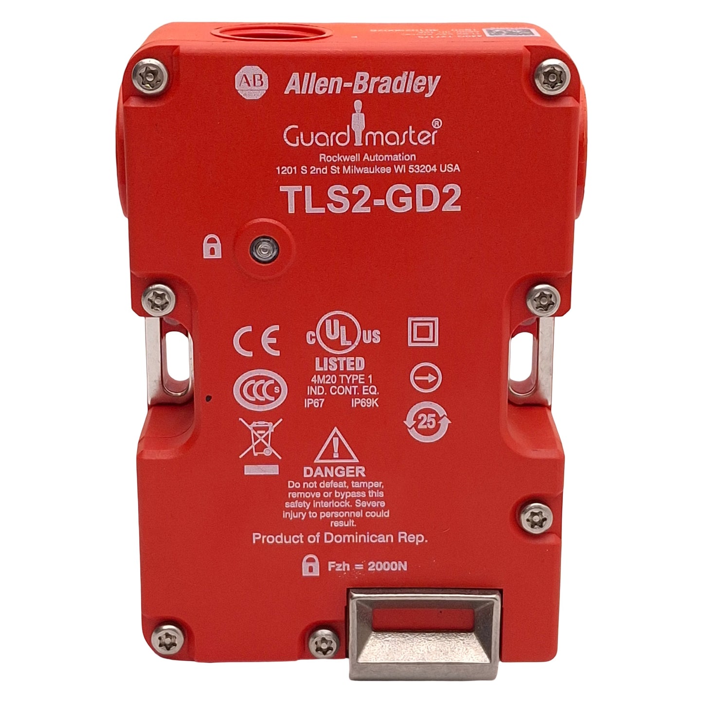 Used Allen Bradley 440G-T27175 TLS-GD2 Guardmaster Safety Interlock Switch *No Key*
