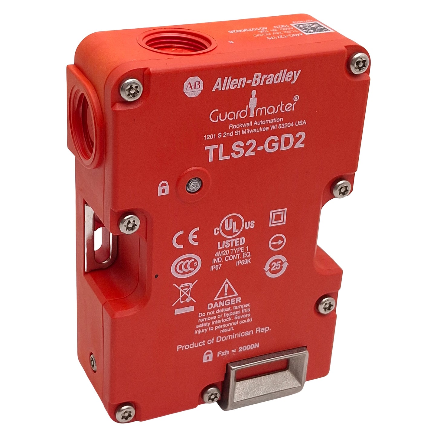 Used Allen Bradley 440G-T27175 TLS-GD2 Guardmaster Safety Interlock Switch *No Key*