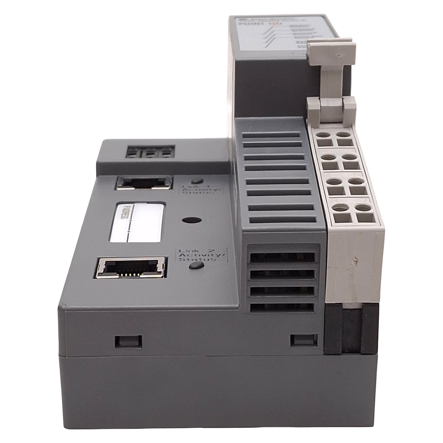 Used Allen Bradley 1734-AENTR POINT I/O Network Adapter, 2-Port, EtherNet/IP, 24VDC