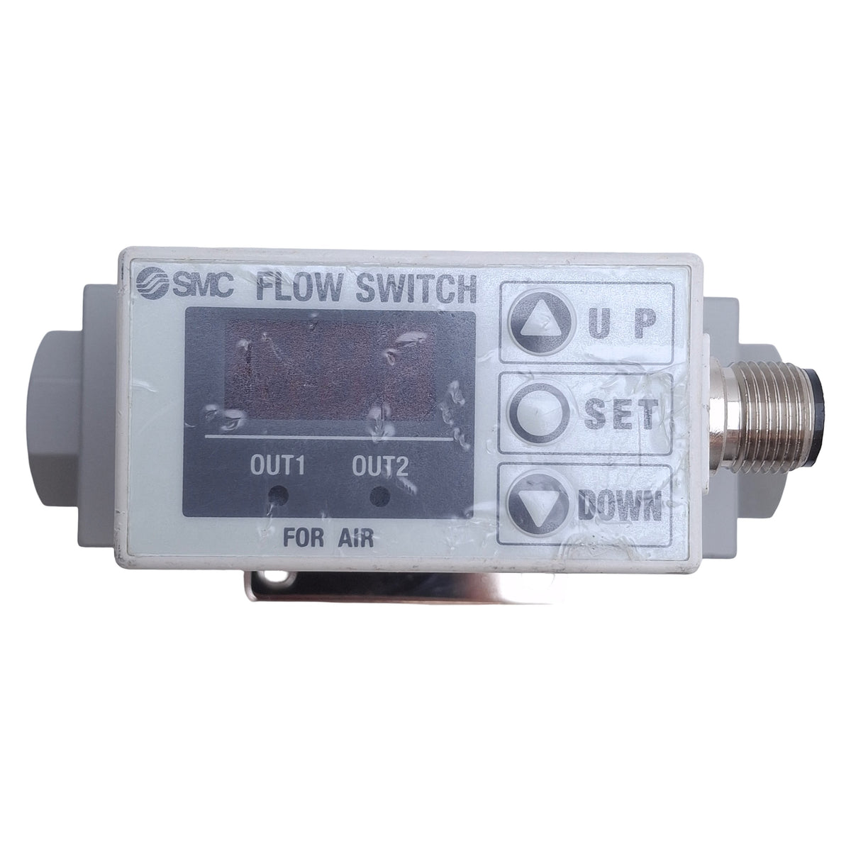 Used SMC SMC PF2A750-N02-67 Digital Flow Switch, PNP, 1-10L/min, 1/4in NPT, 12-24VDC