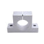 Used 80/20 5880 Single Horizontal Stanchion Base, 15 Series, For ø1.5in Pole