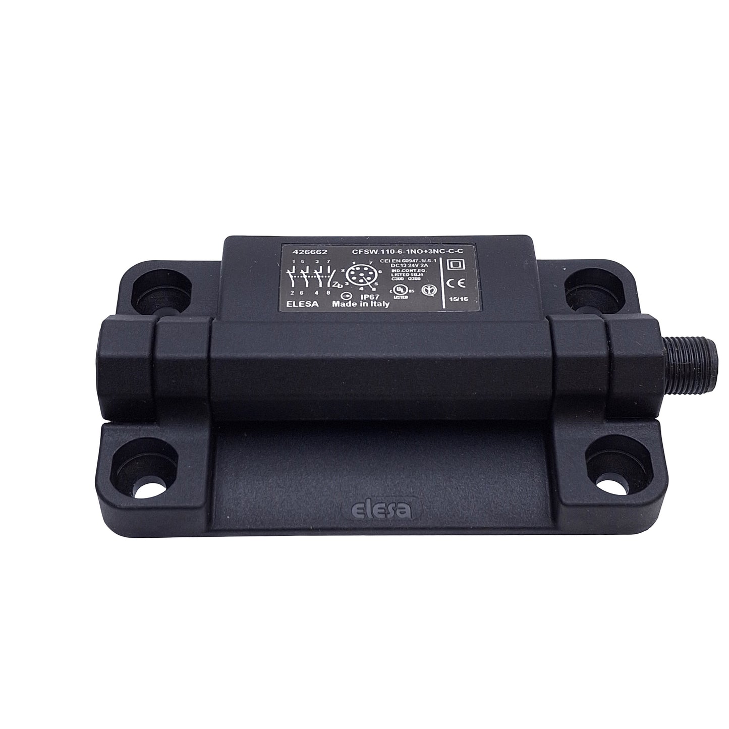 New Elesa CFSW.110-6-1NO+3NC-C-C Hinged Safety Interlock Switch 24VDC 2A, M12 8-Pin