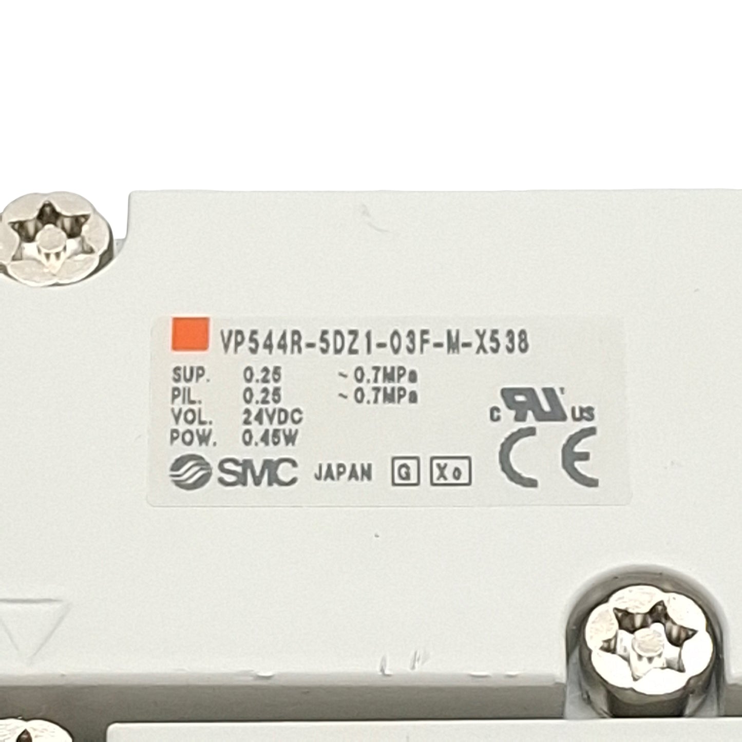 Used SMC VP544R-5DZ1-03F-M-X538 Residual Pressure Release Valve, 0.7MPa, 24VDC Coil