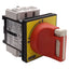Used Schneider Electric V1 Disconnect Switch, 32A, 3-Pole, 10HP @ 3Ø 600VAC, DIN Rail