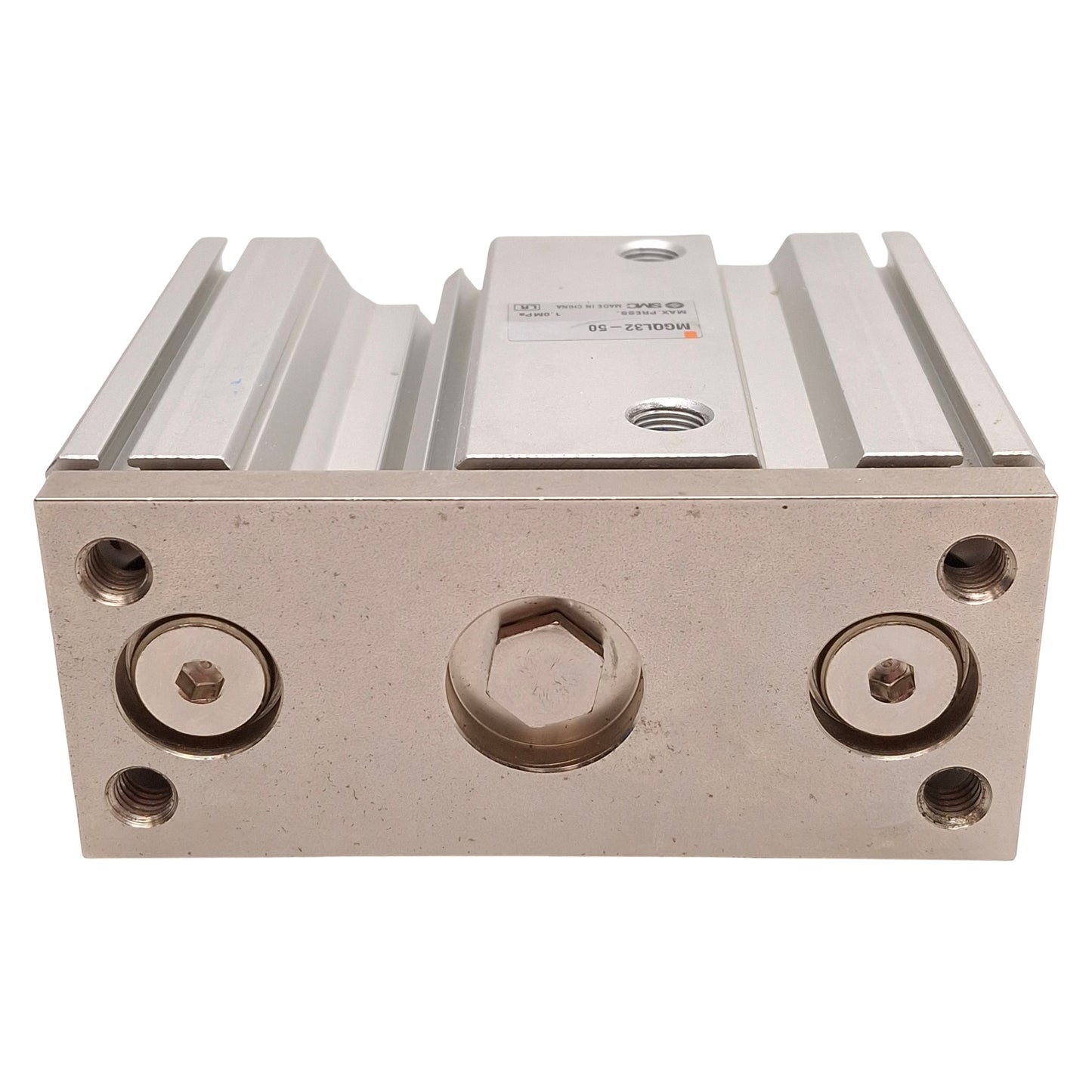 Used SMC MGQL32-50 Guided Cylinder, ø32mm Bore, 50mm Stroke, 0.1-1.0MPa, Rc1/8 Ports