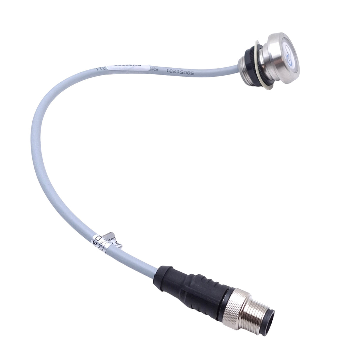 Used Xerco TS22S-5POGR-3U12 Intelligent Touch Button, PNP NO, 10-35VDC, M22 Thread