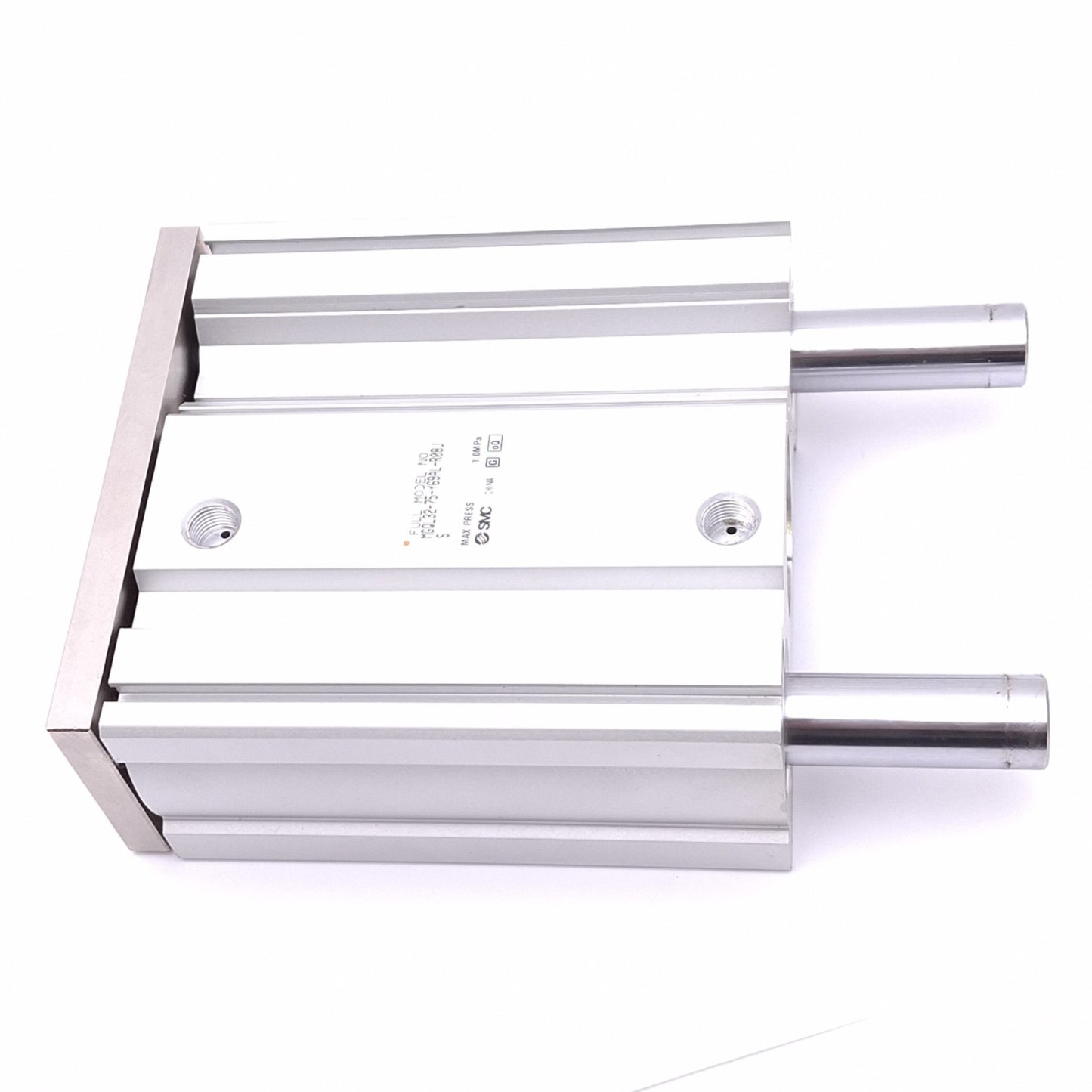 Used SMC MGQL32-75-Y69AL-R08US Guided Cylinder, 32mm Bore, 75mm Stroke, Rc1/8, 1.0MPa
