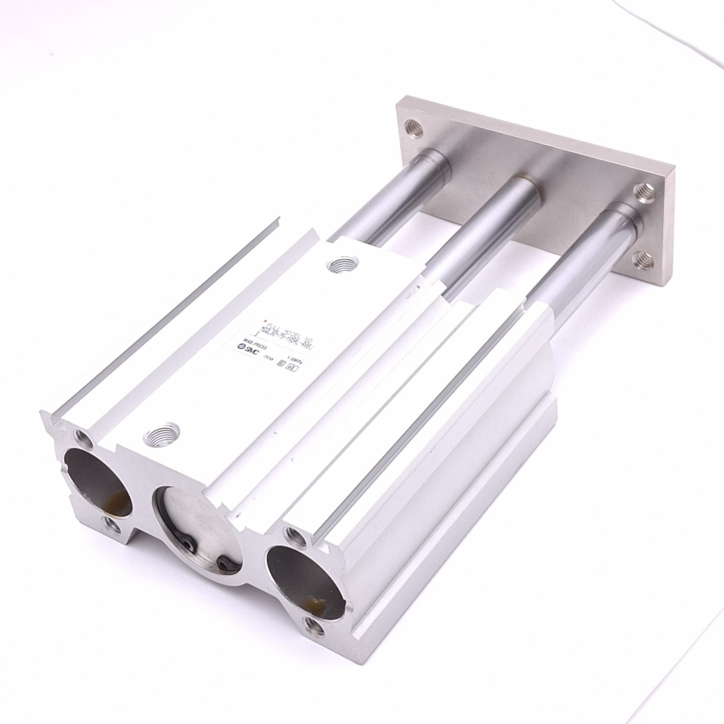 Used SMC MGQL32-75-Y69AL-R08US Guided Cylinder, 32mm Bore, 75mm Stroke, Rc1/8, 1.0MPa