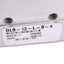 Used Destaco DLB-12-L-B-4 Pneumatic Linear Base Slide, 12mm Bore, 4in Stroke, 145psi
