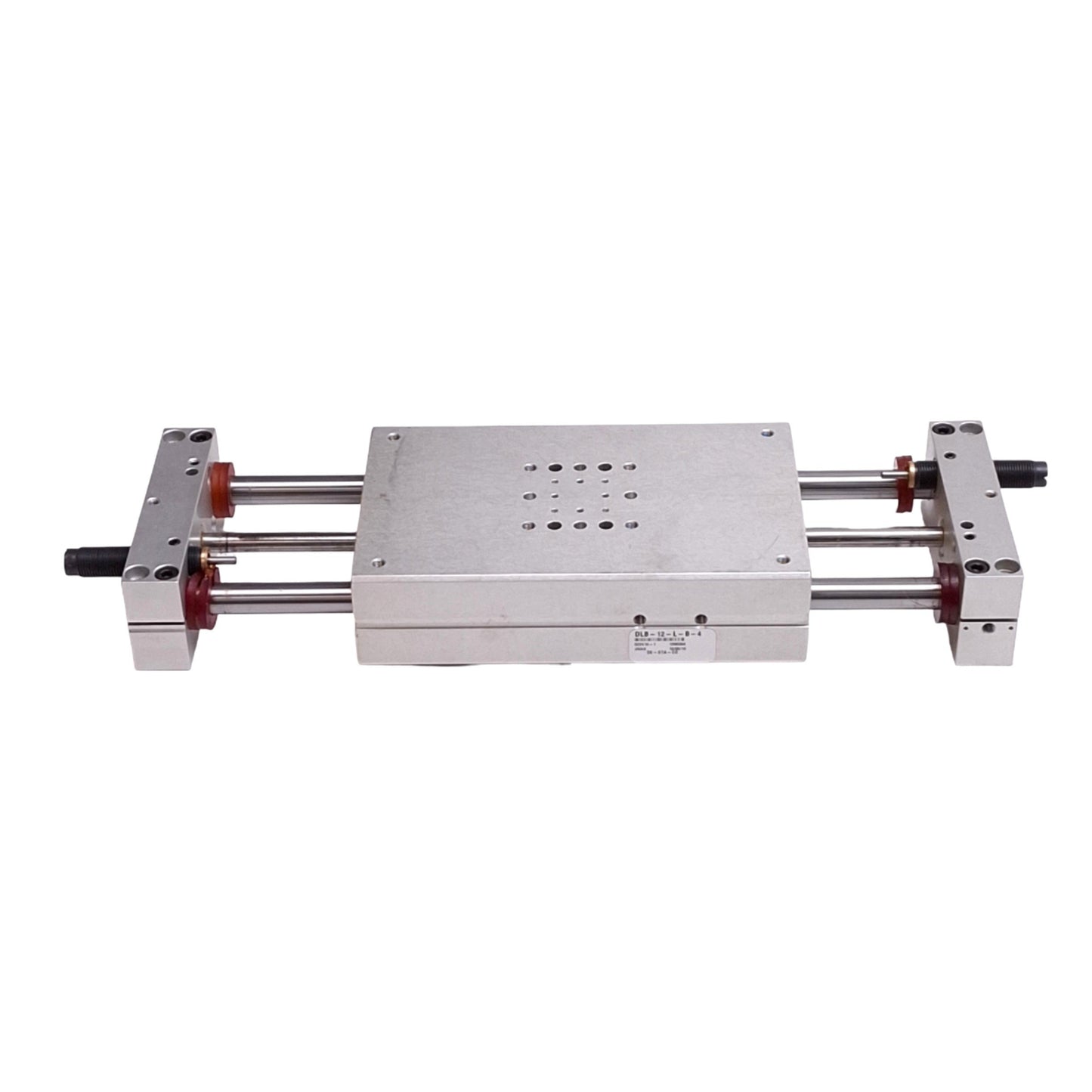 Used Destaco DLB-12-L-B-4 Pneumatic Linear Base Slide, 12mm Bore, 4in Stroke, 145psi