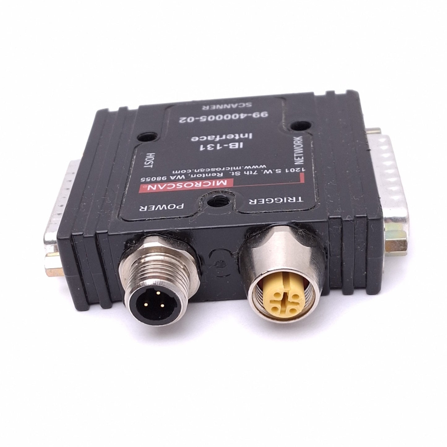 Used Microscan IB-131 Interface Box for MS Scanners, 10-28VDC In, RS-232/422