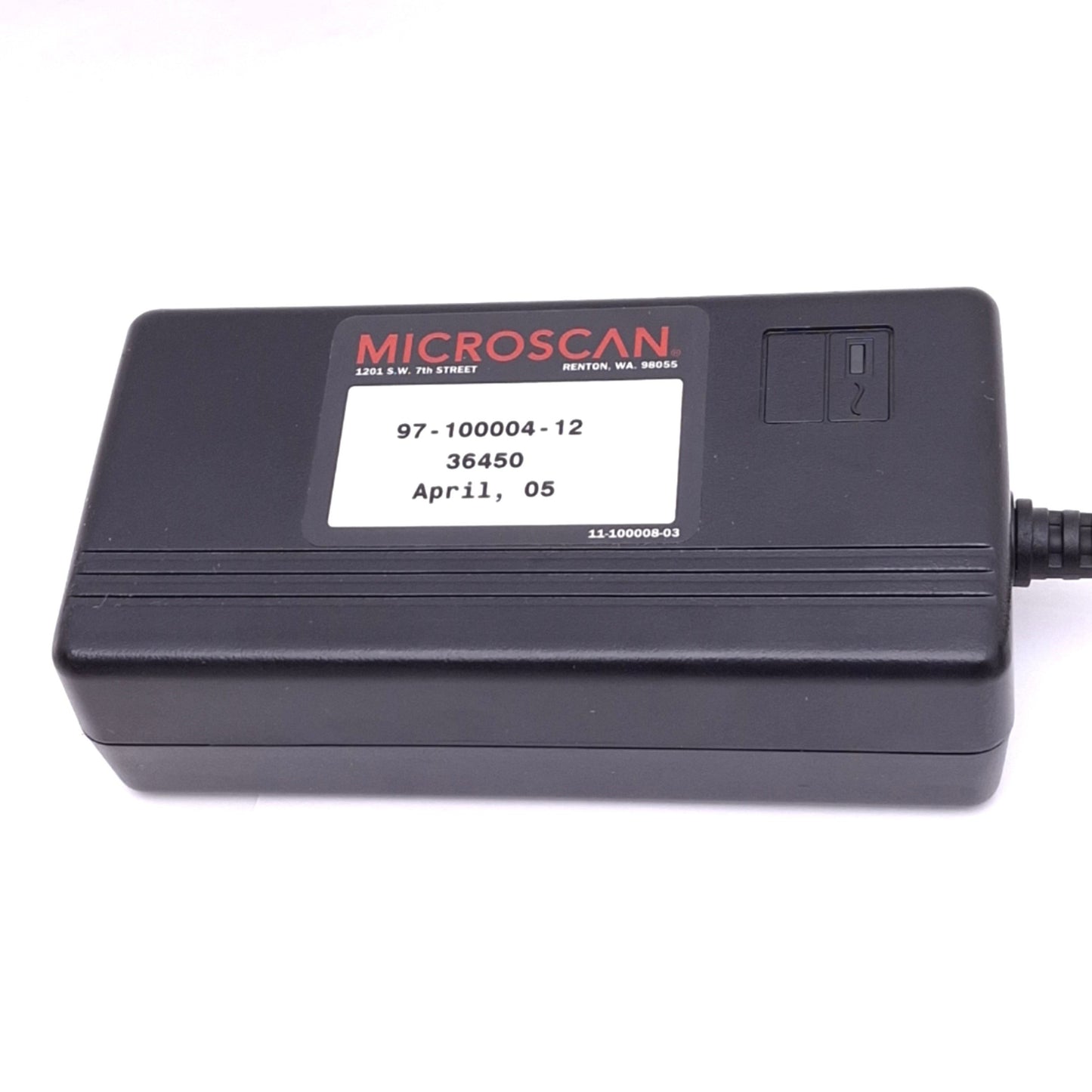 Used Microscan AD60W1P-310B Power Adapter for MS Scanners, 100-240VAC In, 24VDC Out