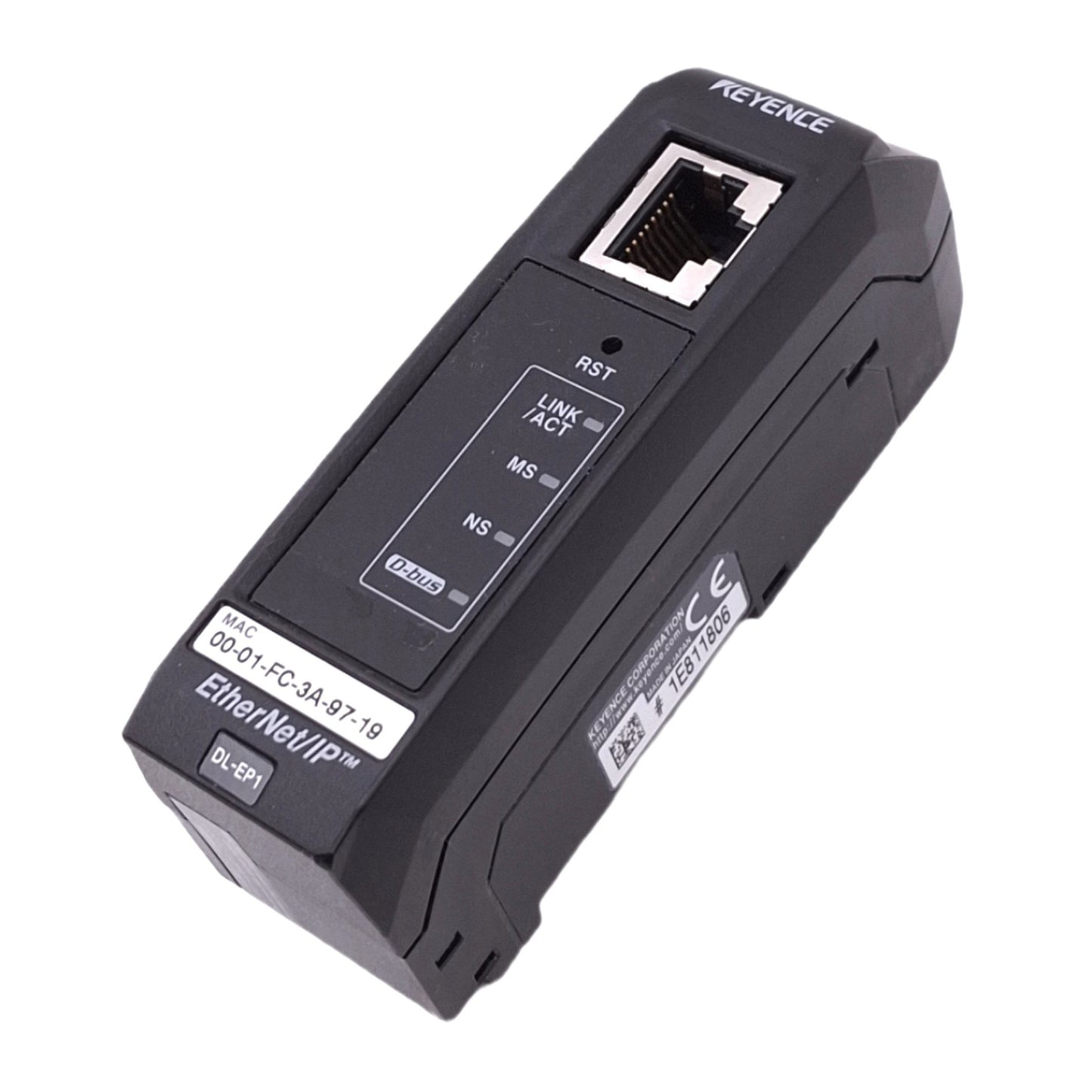 Used Keyence DL-EP1 Communication Unit, EtherNet/IP RJ45, 10/100Mbps, 20-30VDC