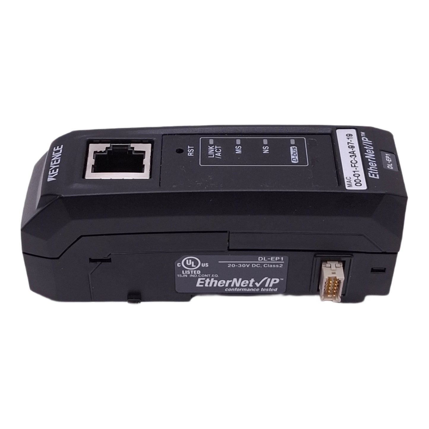 Used Keyence DL-EP1 Communication Unit, EtherNet/IP RJ45, 10/100Mbps, 20-30VDC