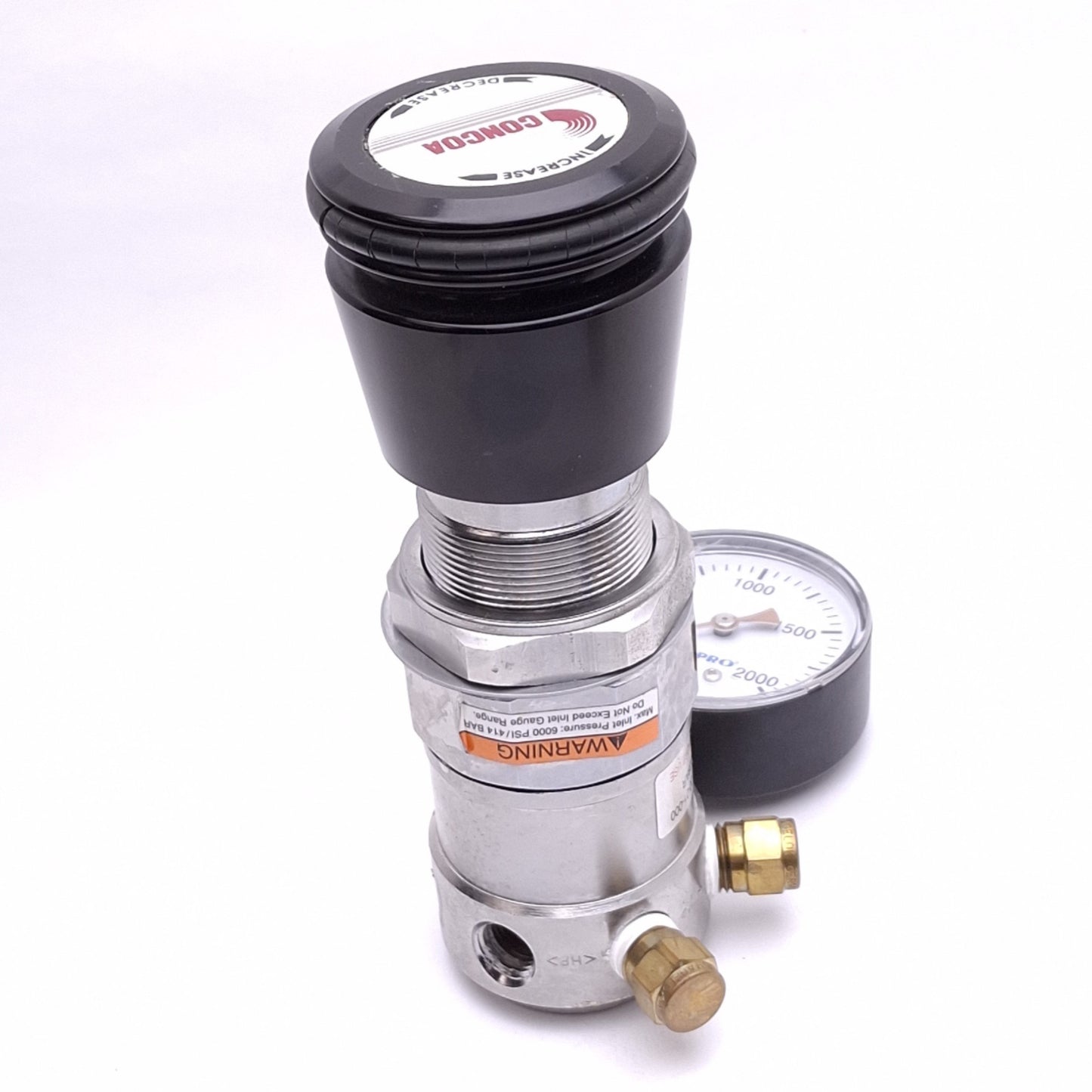 Used Concoa 4922000-01-000 Pressure Regulator, 0-1500psi Set, 3000psi Max, 1/4in NPT