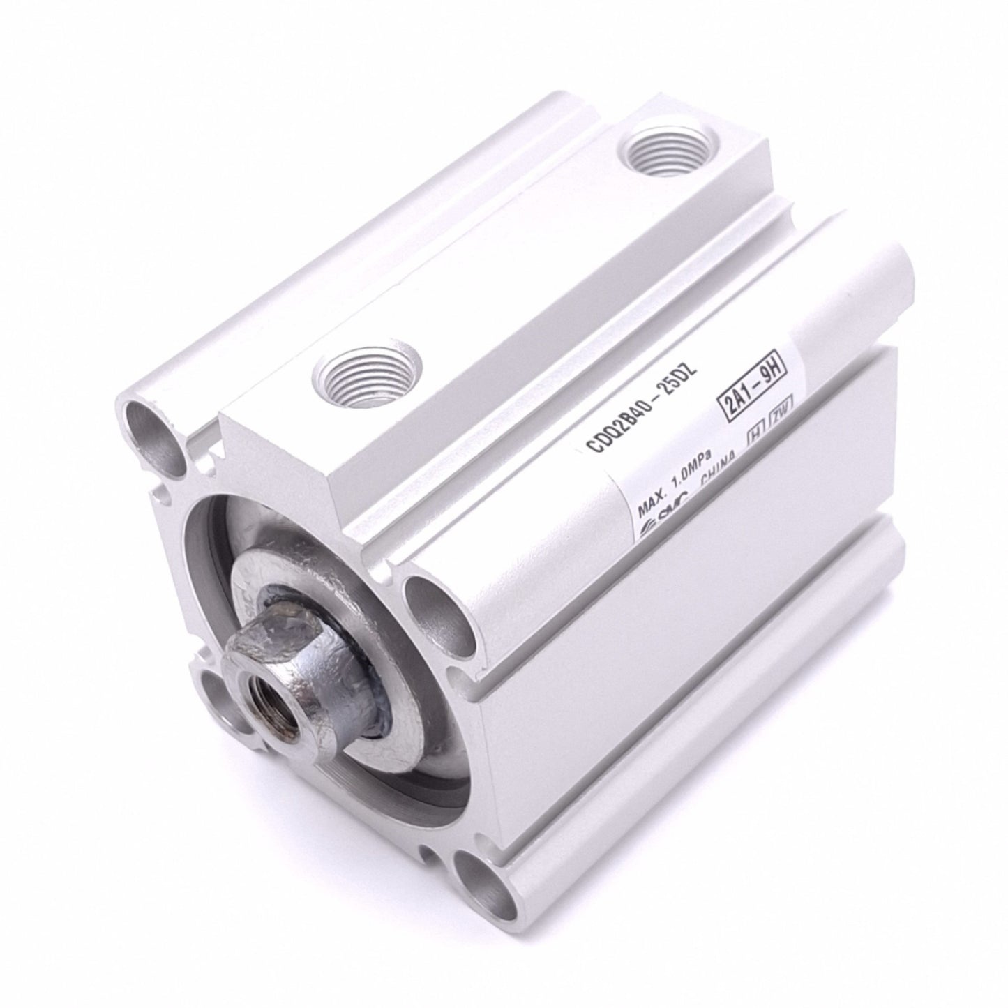 New SMC CDQ2B40-25DZ Compact Cylinder, 40mm Bore, 25mm Stroke, Rc 1/8in, 1.0MPa