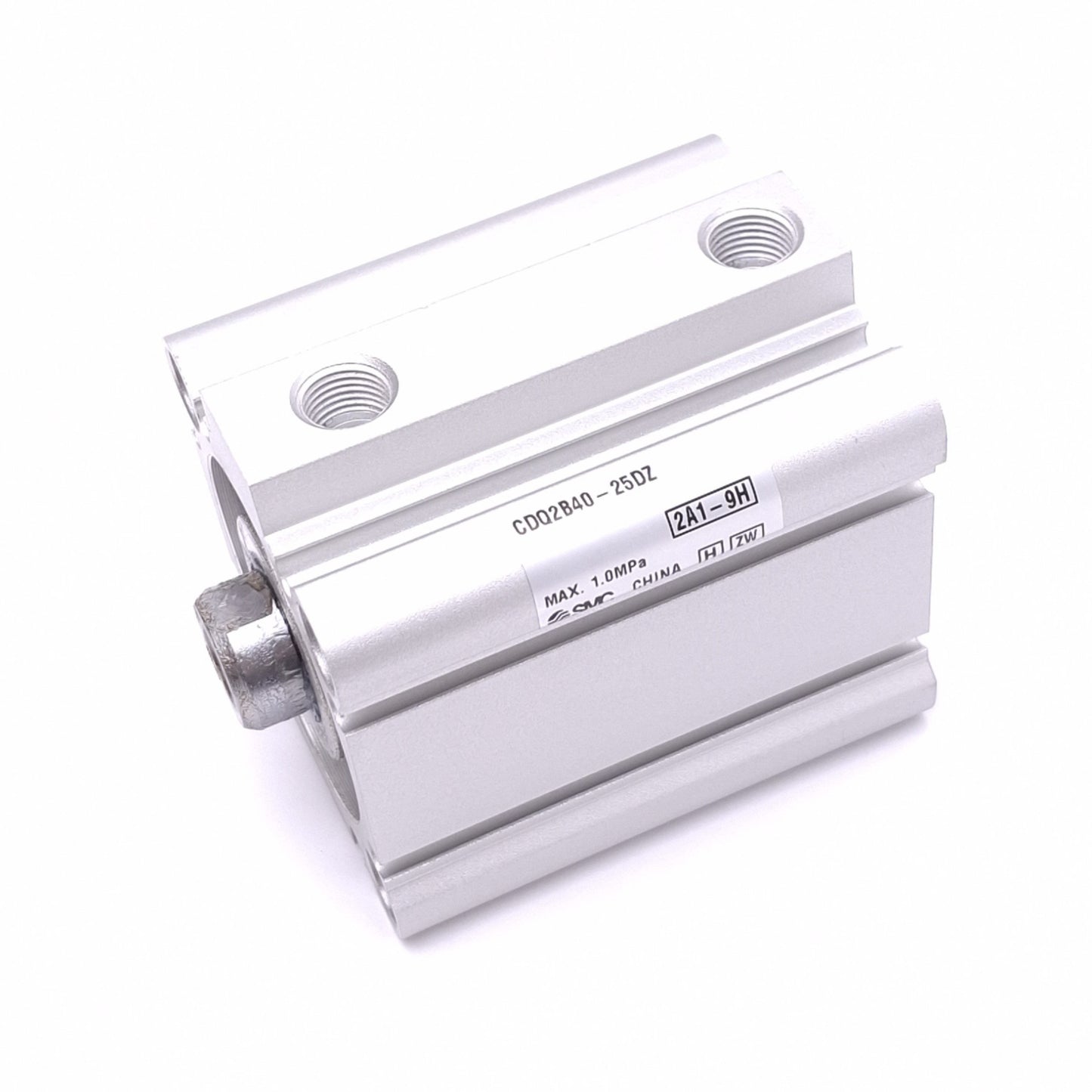 New SMC CDQ2B40-25DZ Compact Cylinder, 40mm Bore, 25mm Stroke, Rc 1/8in, 1.0MPa