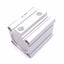 New SMC CDQ2B40-25DZ Compact Cylinder, 40mm Bore, 25mm Stroke, Rc 1/8in, 1.0MPa