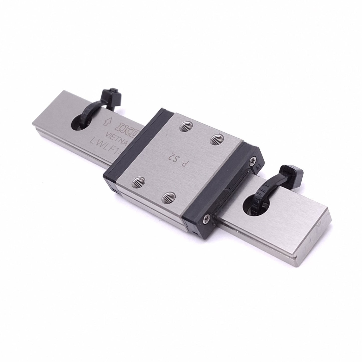 Used IKO LWLF14B Linear Guide Block w/ 14x89mm Rail, 31x25mm Block, 2840N Max