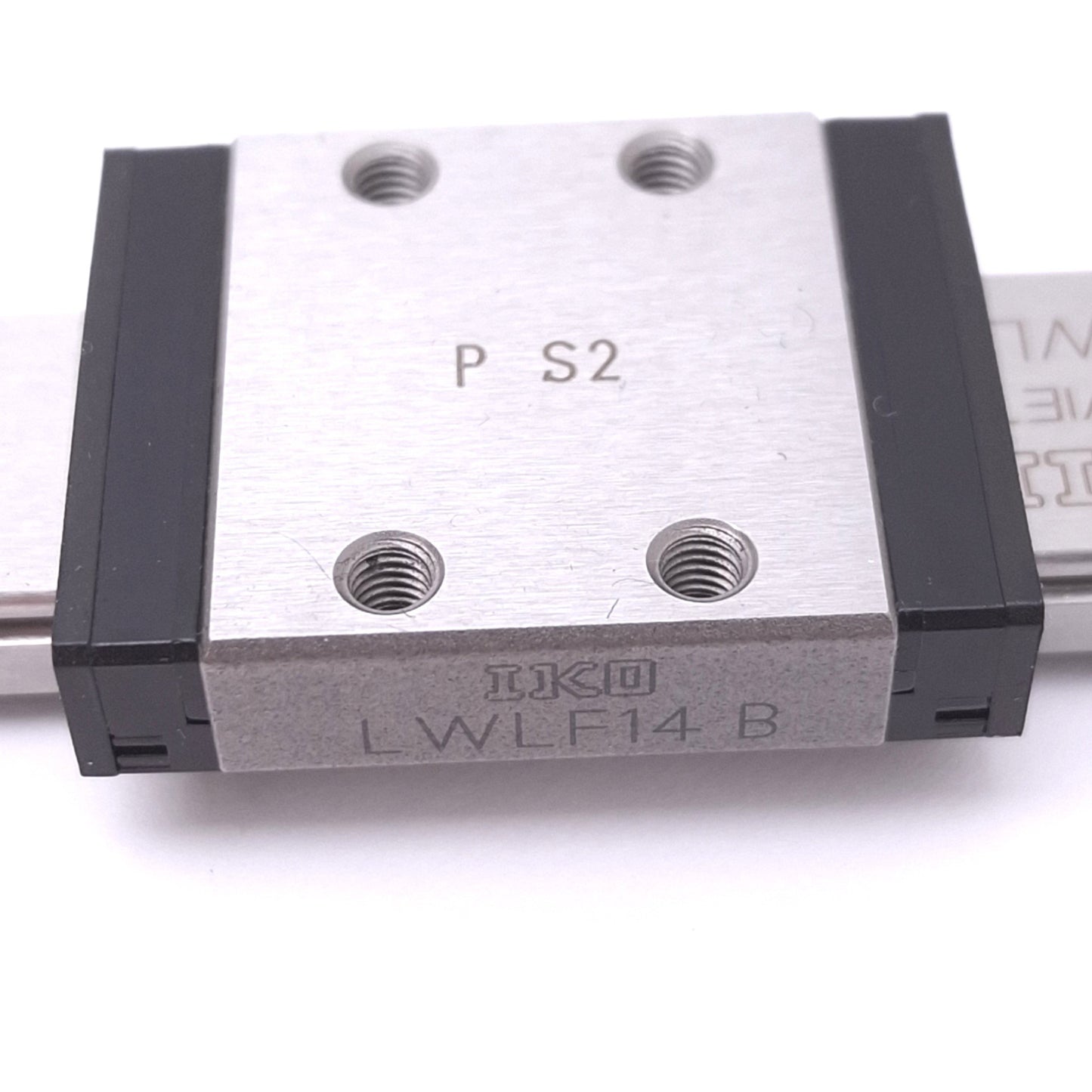 Used IKO LWLF14B Linear Guide Block w/ 14x89mm Rail, 31x25mm Block, 2840N Max
