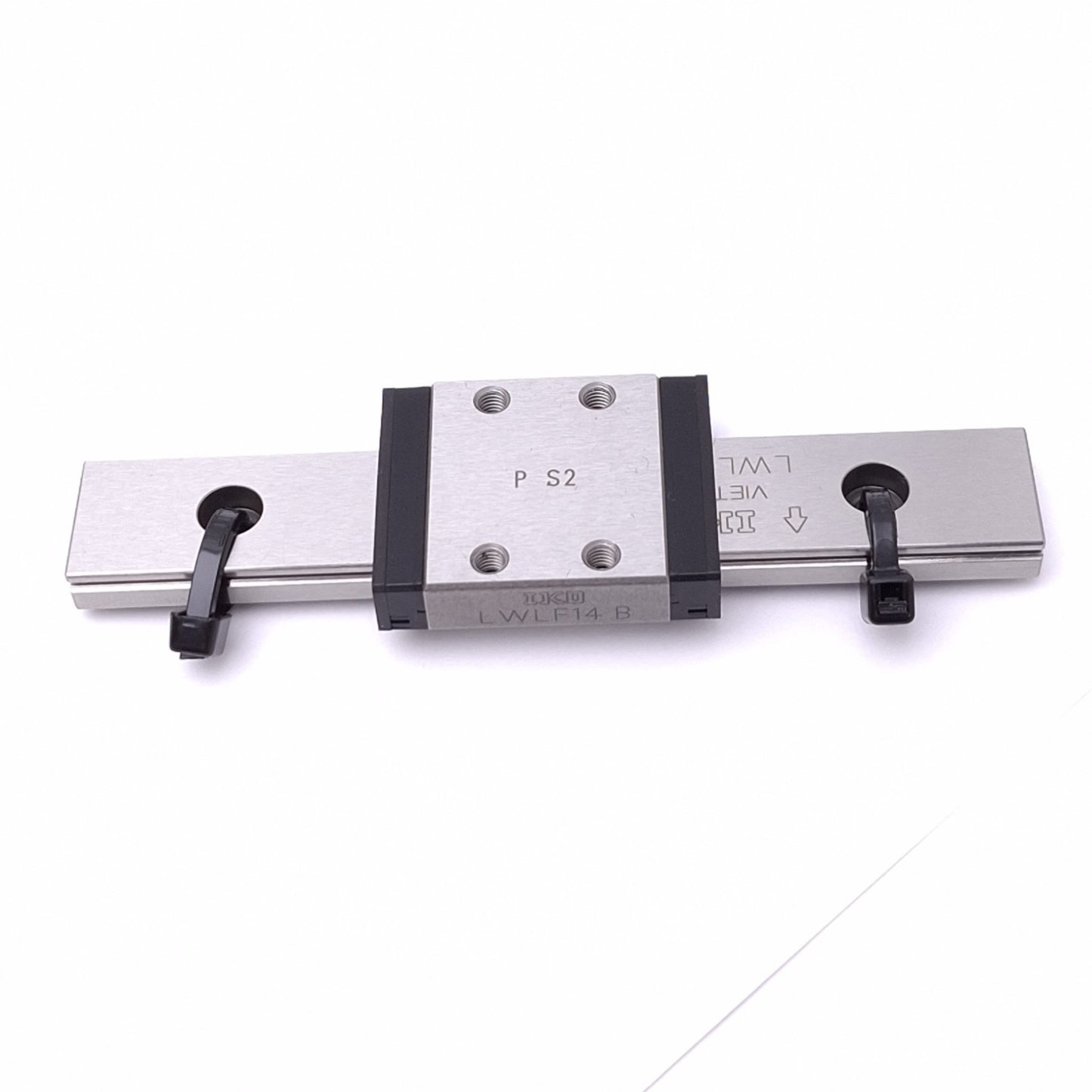 Used IKO LWLF14B Linear Guide Block w/ 14x89mm Rail, 31x25mm Block, 2840N Max