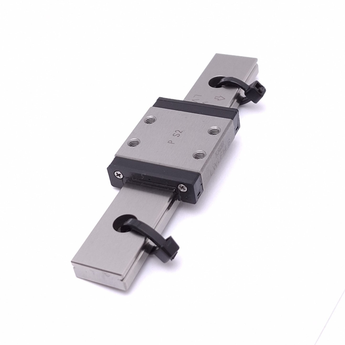 Used IKO LWLF14B Linear Guide Block w/ 14x89mm Rail, 31x25mm Block, 2840N Max