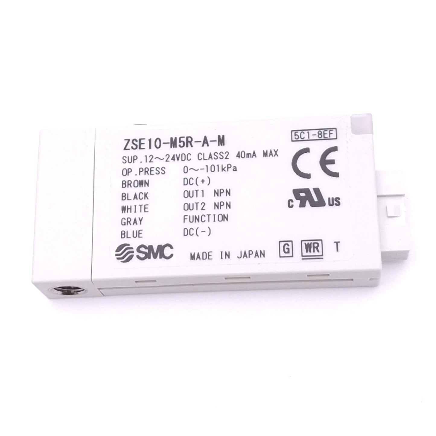 New SMC ZSE10-M5R-A-M Digital Vacuum Pressure Switch, -101.0kPa, NPN/PNP Out, 24V
