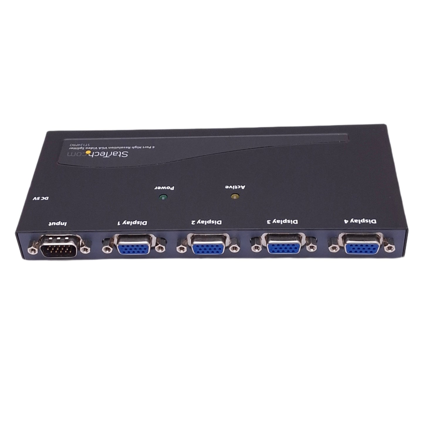 Used StarTech ST124PRO 4-Channel VGA Video Splitter, 1-VGA In, 4-VGA Out, 5VDC