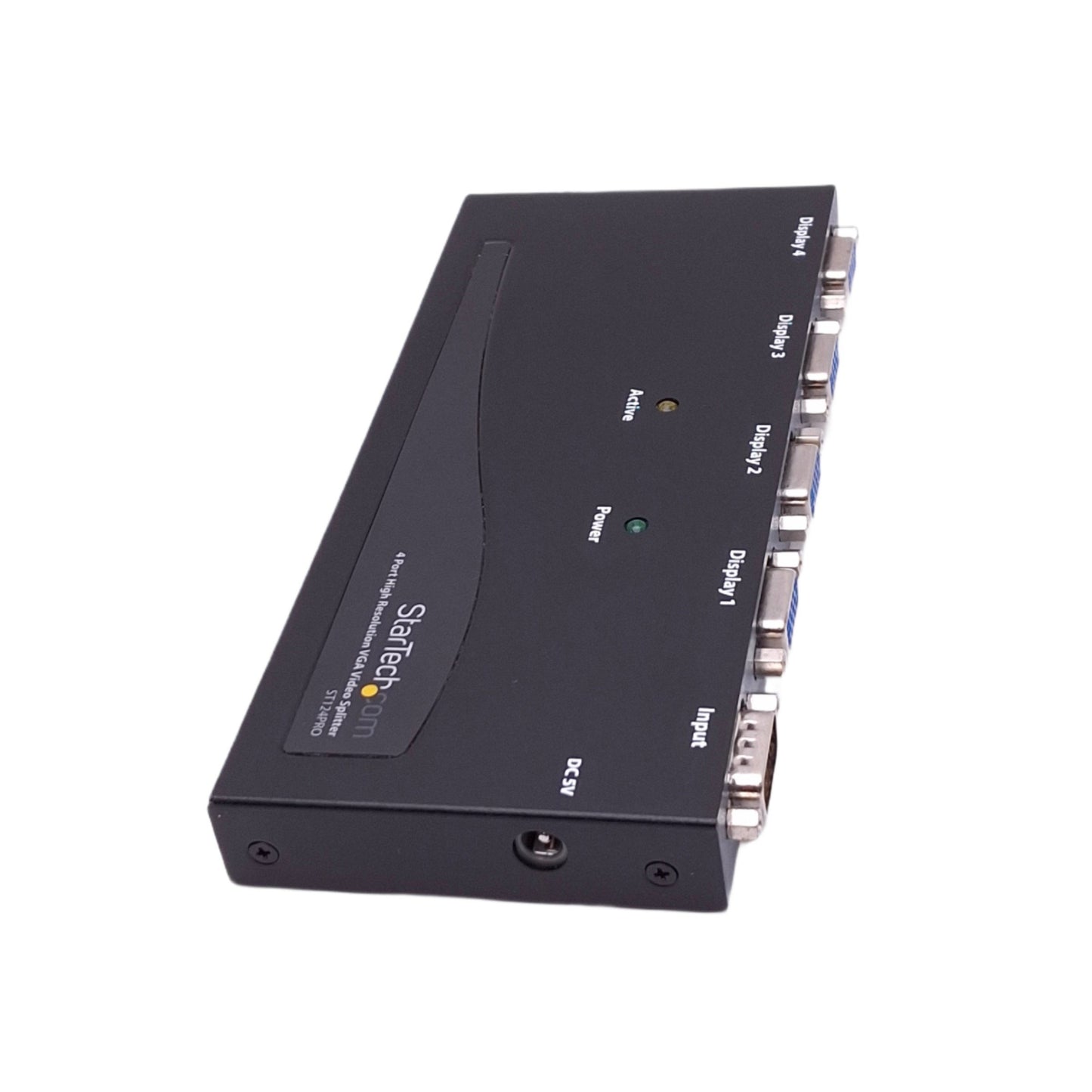 Used StarTech ST124PRO 4-Channel VGA Video Splitter, 1-VGA In, 4-VGA Out, 5VDC