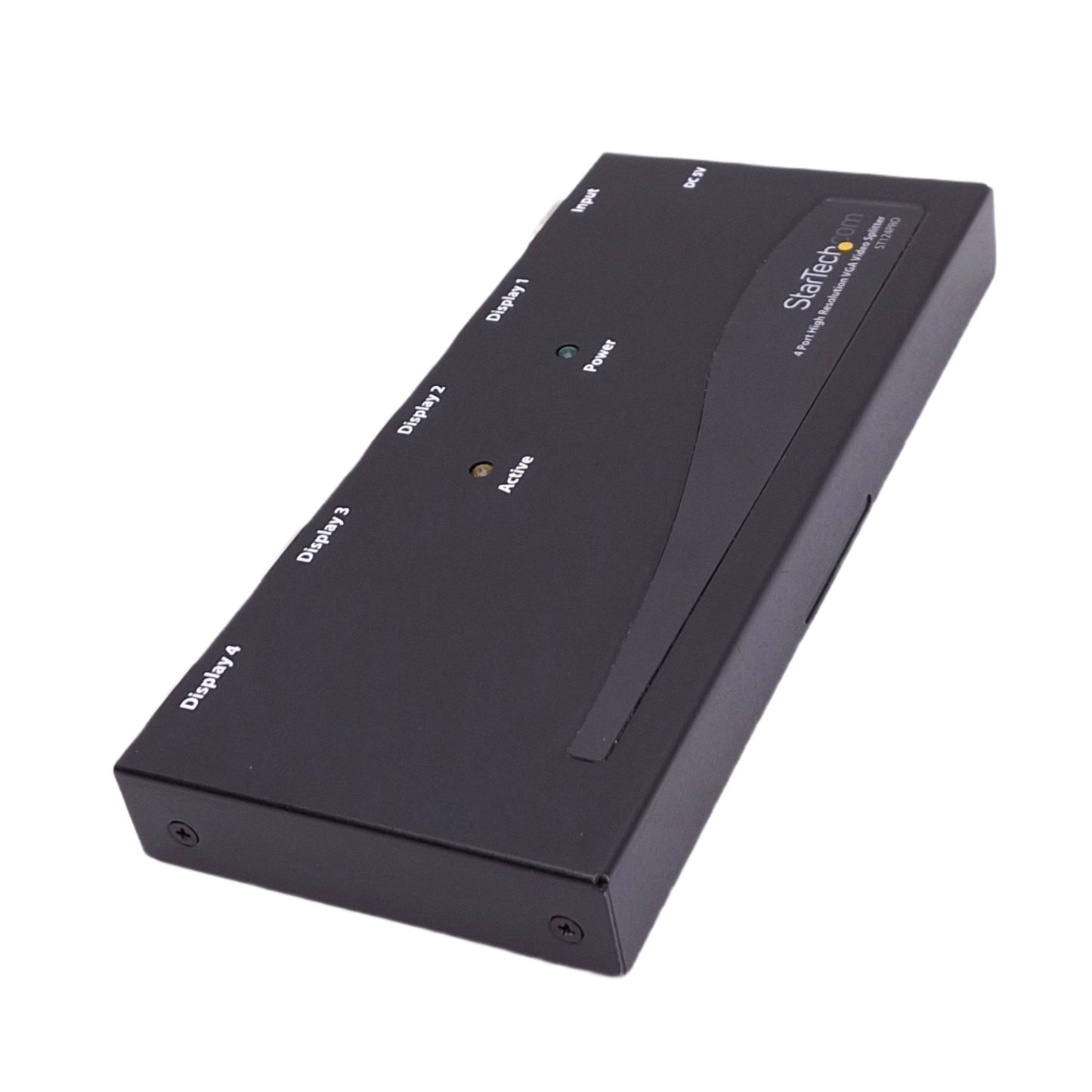 Used StarTech ST124PRO 4-Channel VGA Video Splitter, 1-VGA In, 4-VGA Out, 5VDC