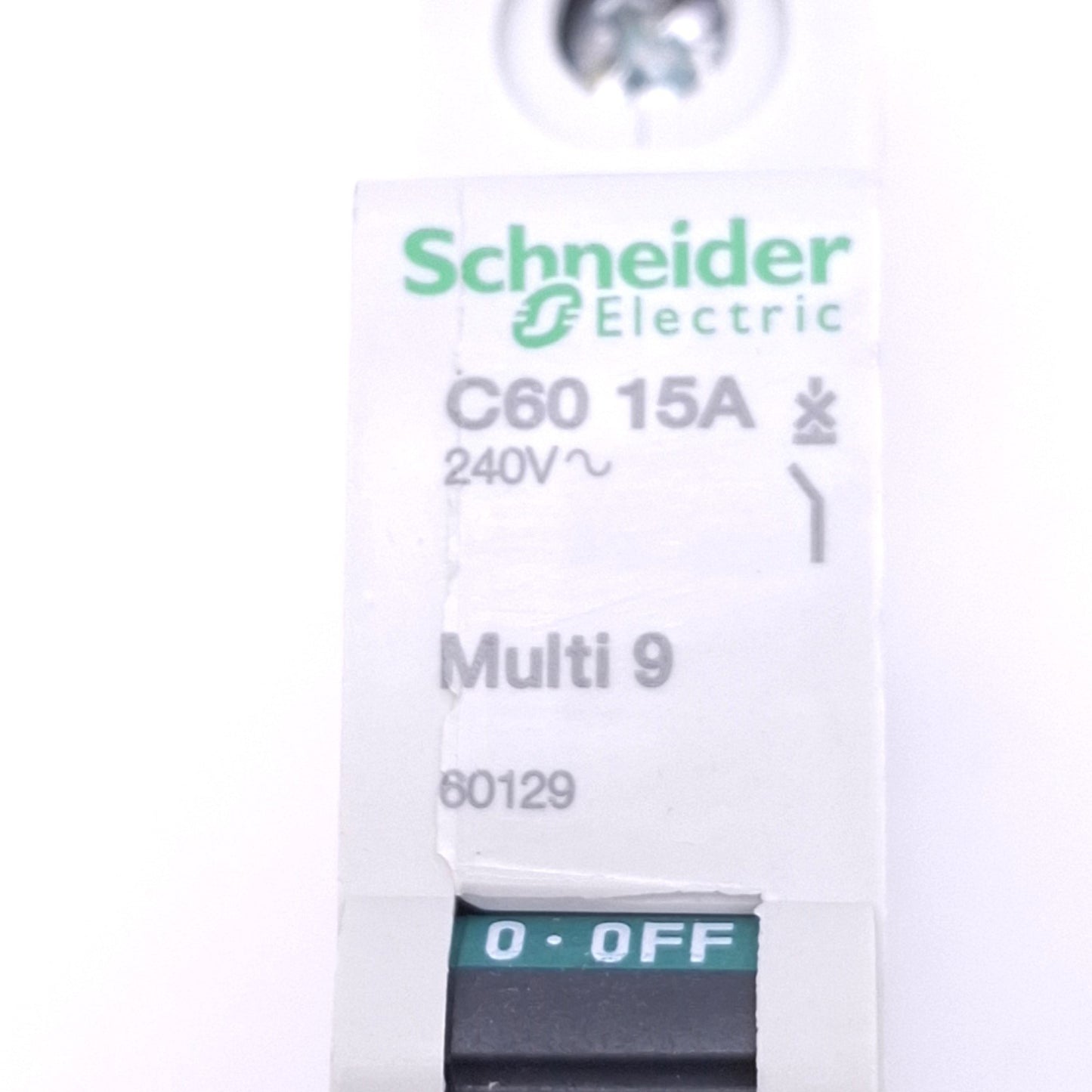 New Schneider Electric 60129 Multi9 C60 Circuit Breaker, 1-Pole 15A, 240VAC
