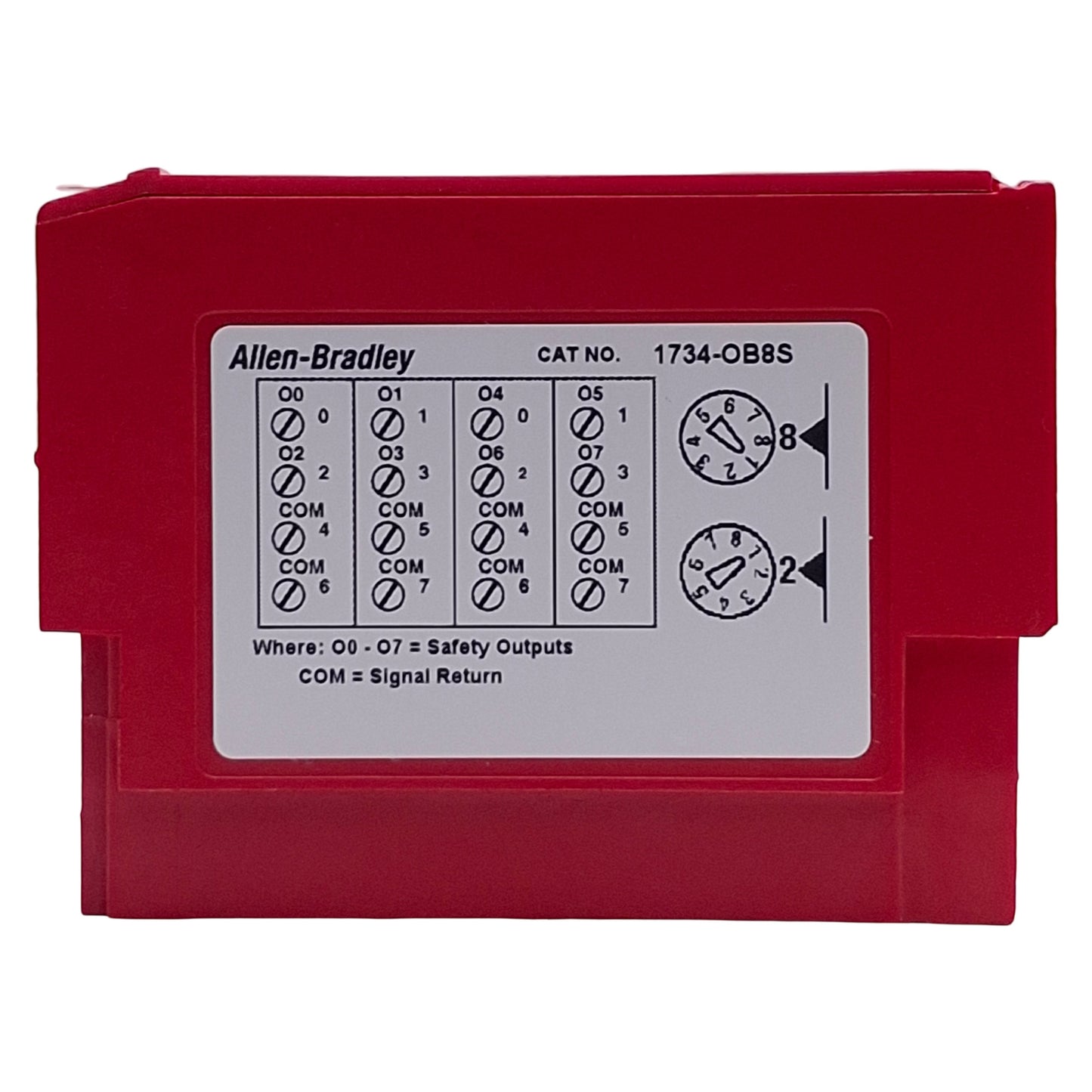 Used Allen Bradley 1734-OB8S POINT I/O Safety Output Module, 8-Point Sourcing, 24VDC