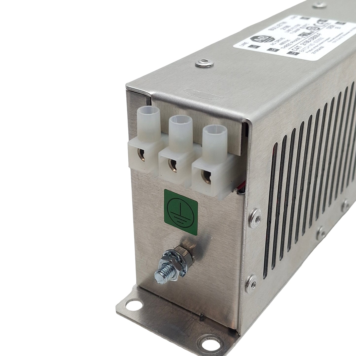 Used Allen Bradley 2198-DB08-F Kinetix 5500 Three-Phase Line Filter, 7.5A 480VAC