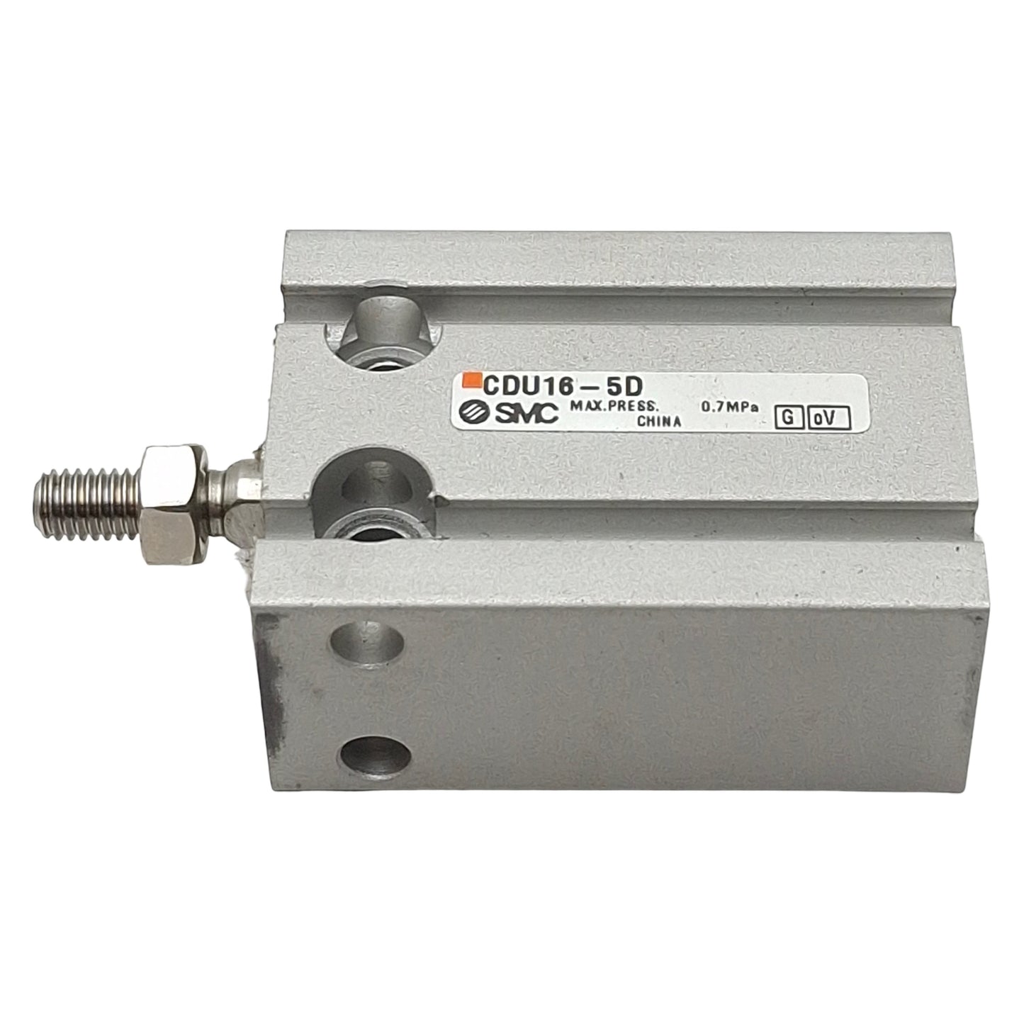 Used SMC CDU16-5D Free Mount Cylinder, ø16mm Bore, 5mm Stroke, M5x0.8, 0.7MPa Max