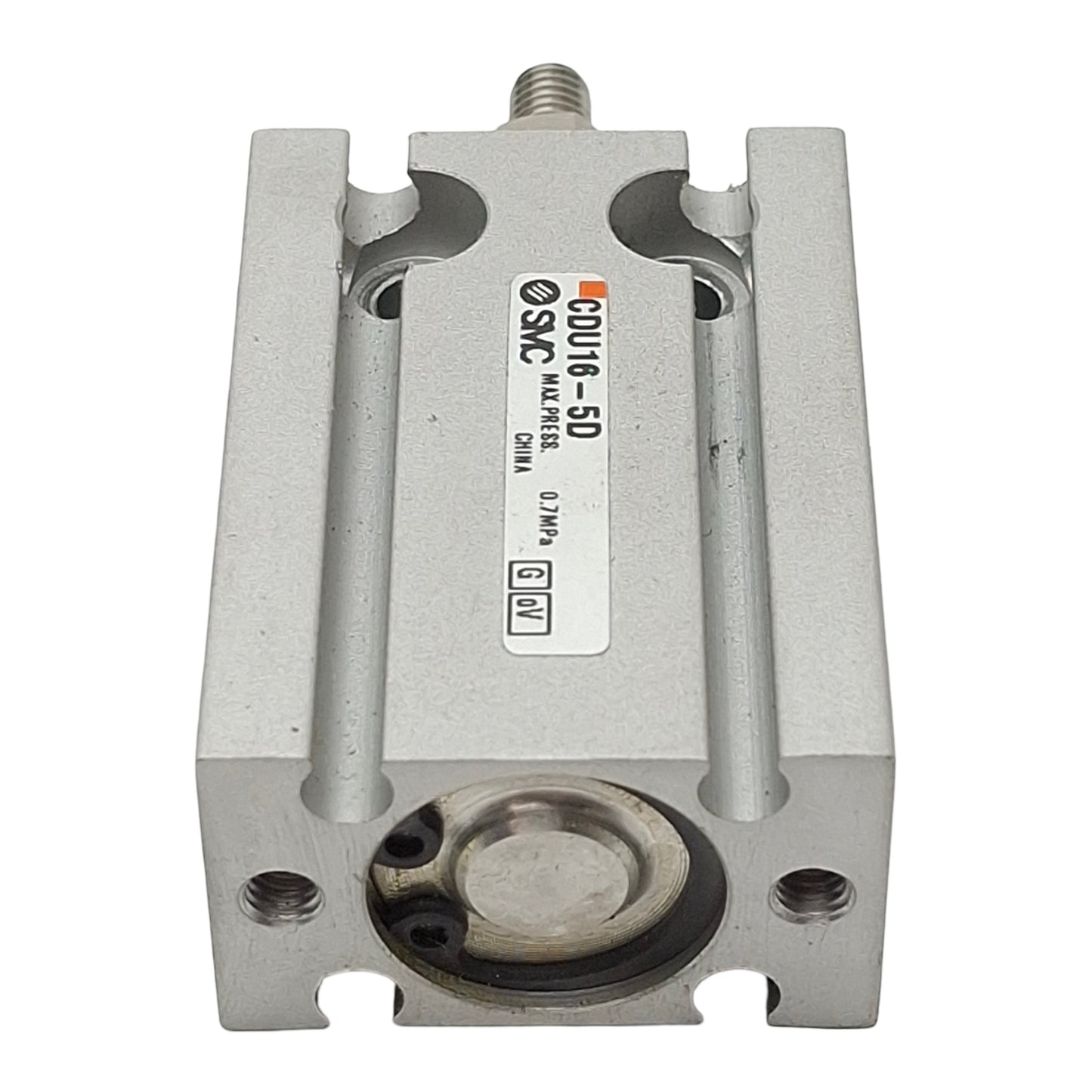 Used SMC CDU16-5D Free Mount Cylinder, ø16mm Bore, 5mm Stroke, M5x0.8, 0.7MPa Max