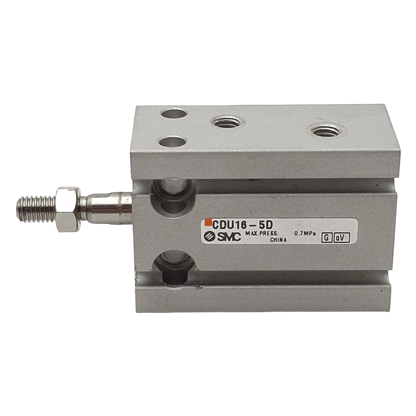 Used SMC CDU16-5D Free Mount Cylinder, ø16mm Bore, 5mm Stroke, M5x0.8, 0.7MPa Max