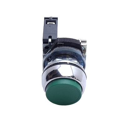 Used Allen Bradley 800FM-E3 Pushbutton Switch, Extended, Green, 1NO, 600V 10A, 22mm