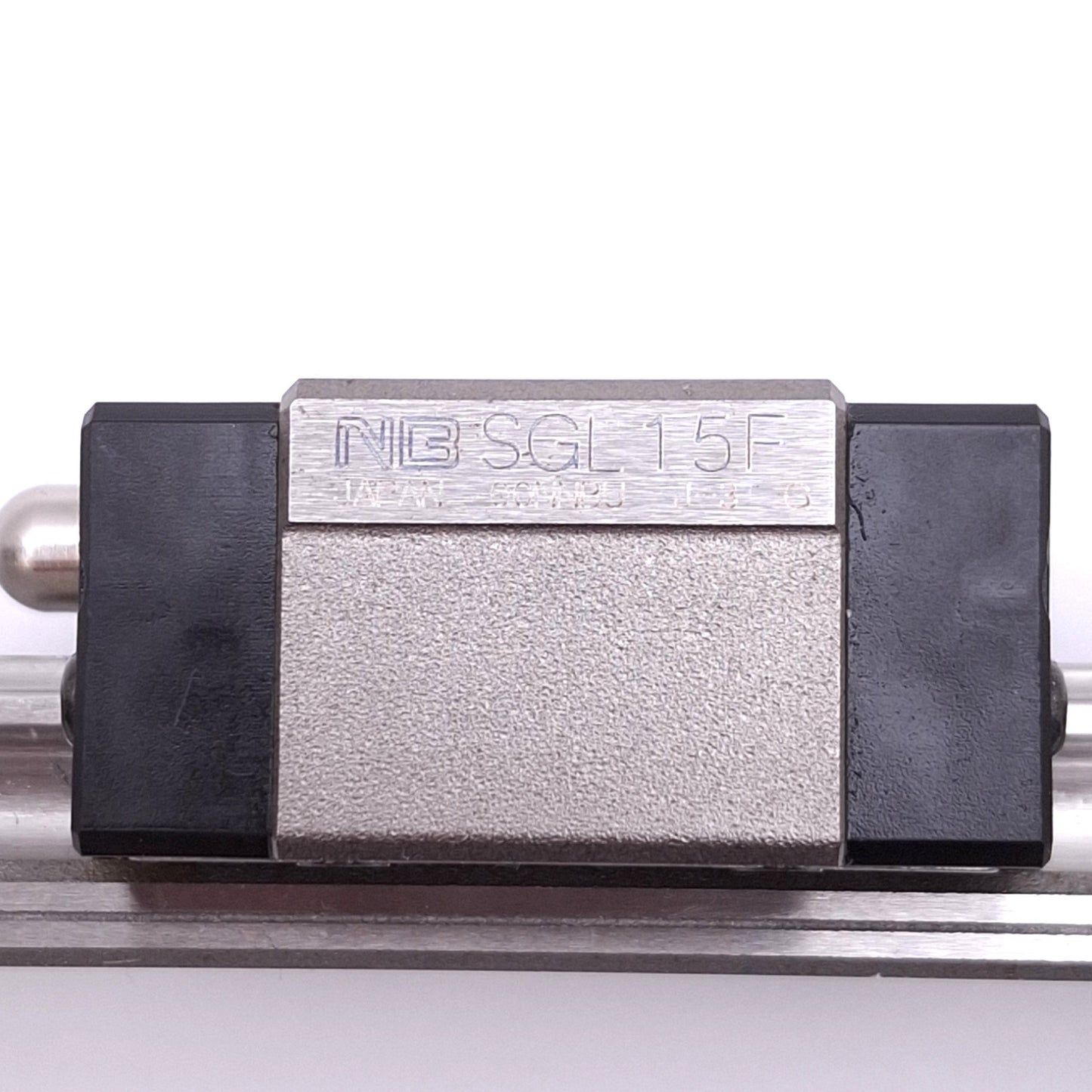 Used Nippon Bearing SGL15F Linear Bearing Slide Guide w/ 15x130mm Rail, 9.45kN Max
