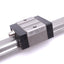 Used Nippon Bearing SGL15F Linear Bearing Slide Guide w/ 15x130mm Rail, 9.45kN Max
