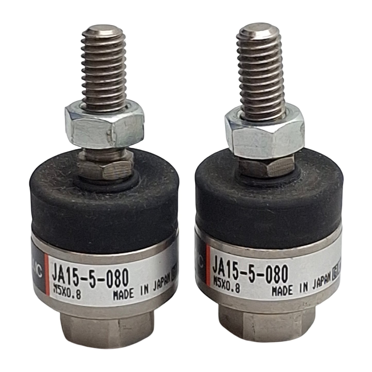 Used Lot of 2 SMC JA15-5-080 Floating Joint Alignment Coupler, M5x0.8, ø10/15mm Bore