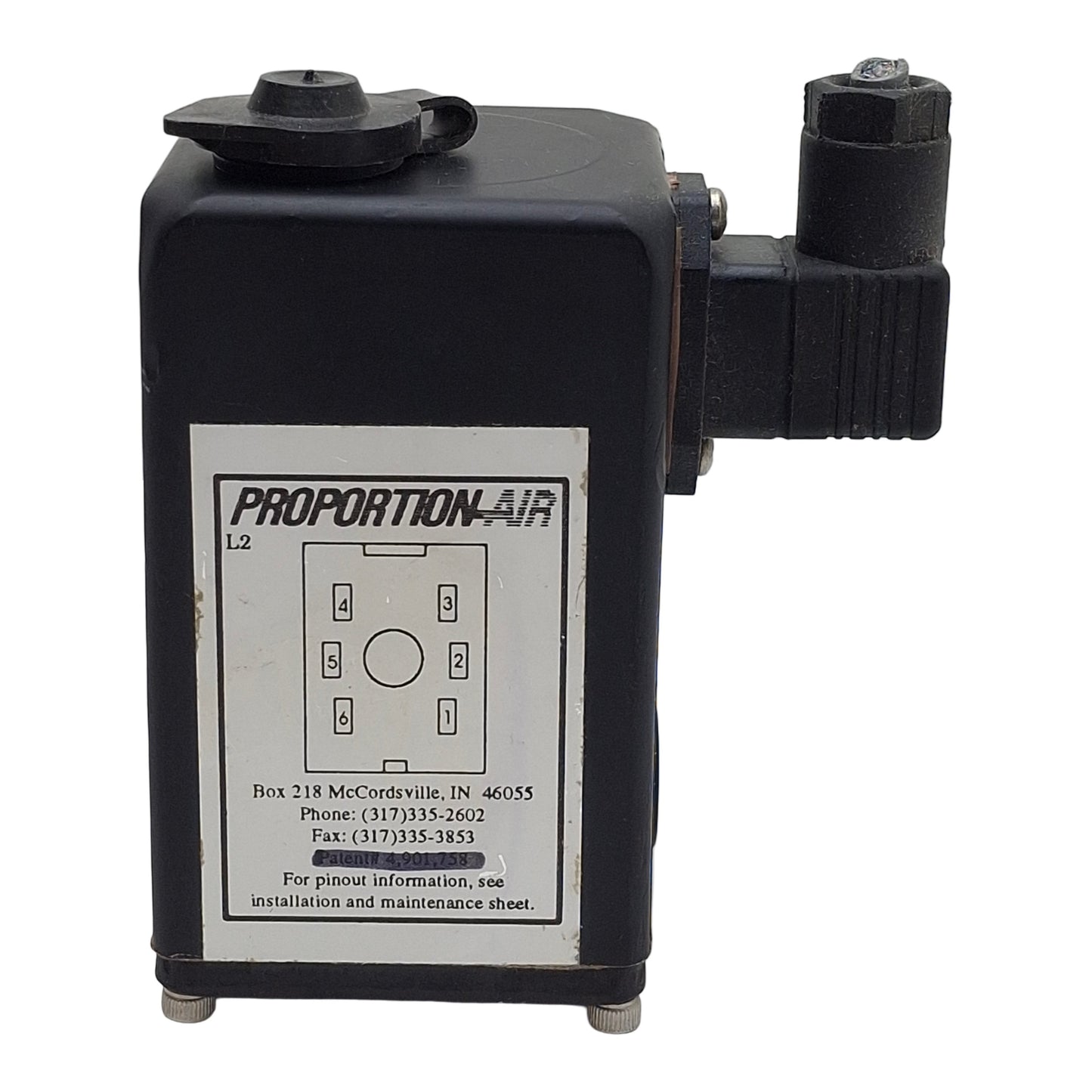 Used Proportion-Air QB1TFIC500 Pressure Control Valve, 1/8in NPT, Vac-175psi, 24VDC