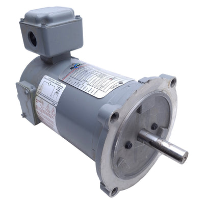 Used Boston Gear PM916AT-B DC Motor 1/6HP, 90VDC, 1750RPM, ø5/8in Shaft, NEMA 56C