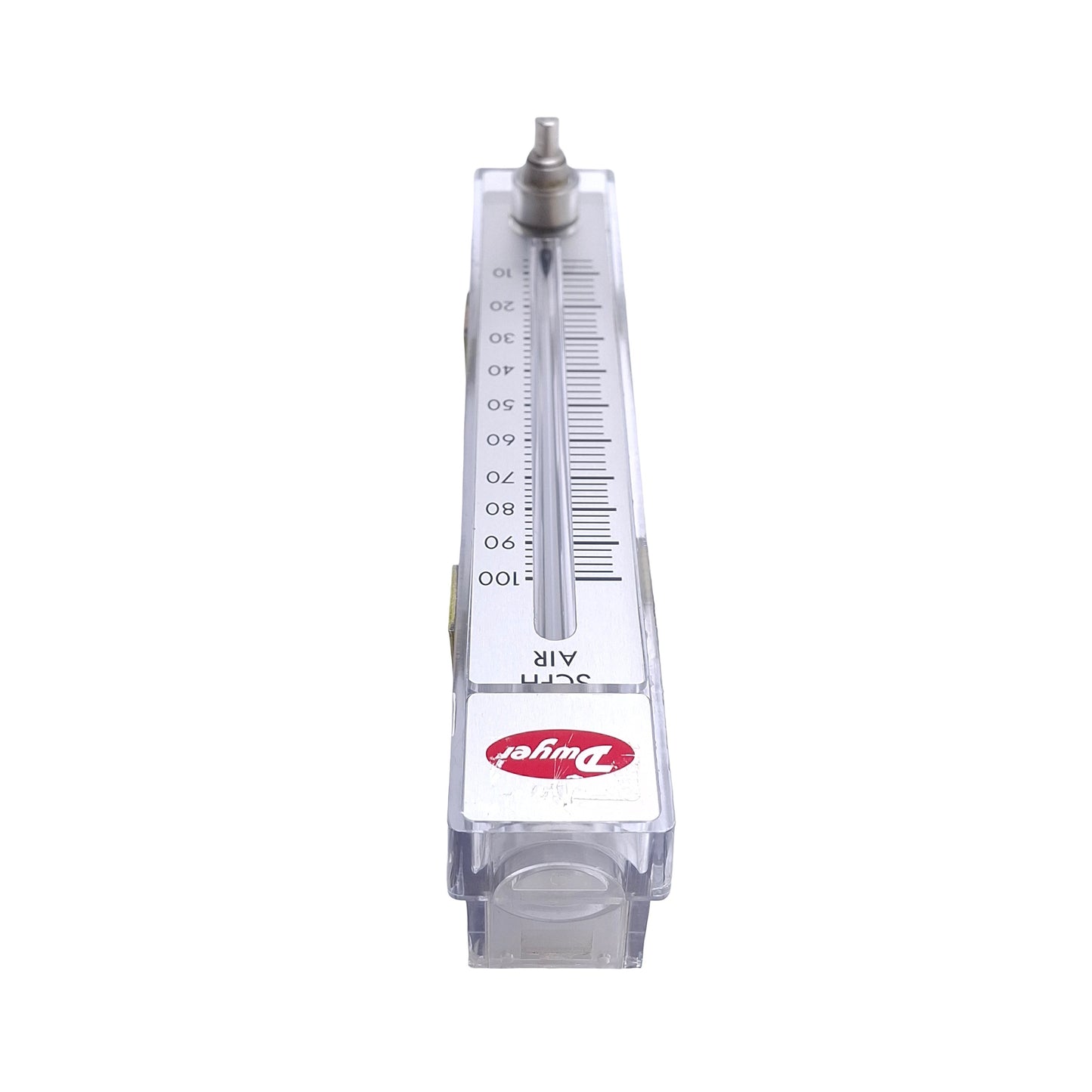 Used Dwyer RMB-53-SSV-CDS Air Flowmeter, Range: 10-100 SCFH, 1/4" NPT, *No Knob*