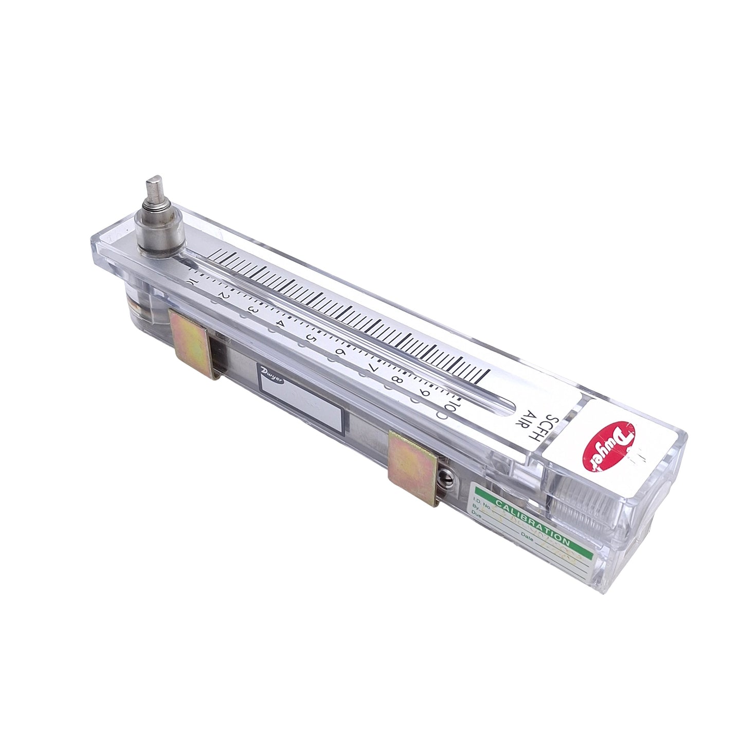 Used Dwyer RMB-53-SSV-CDS Air Flowmeter, Range: 10-100 SCFH, 1/4" NPT, *No Knob*