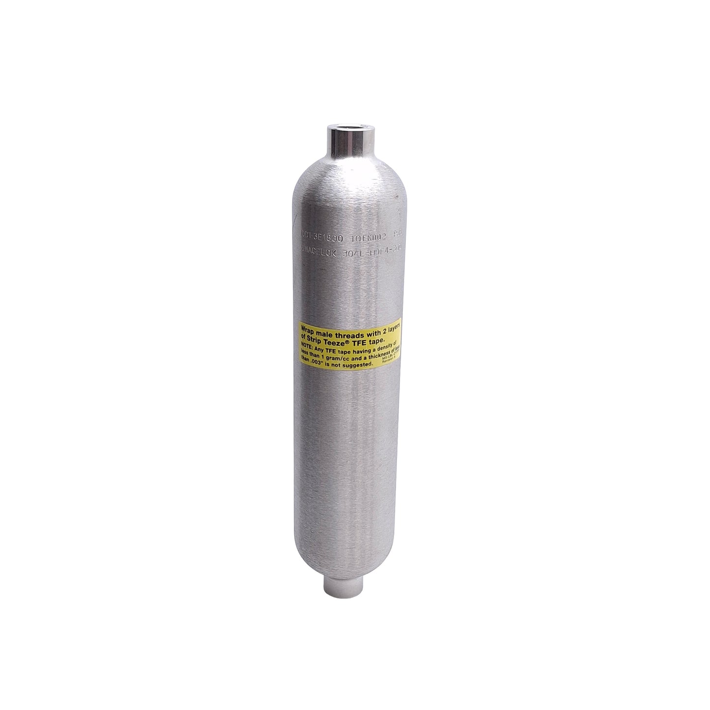 Used Swagelok 304L-HDF4-300 DOT Compliant Sample Cylinder, Double End, 1/4" NPT
