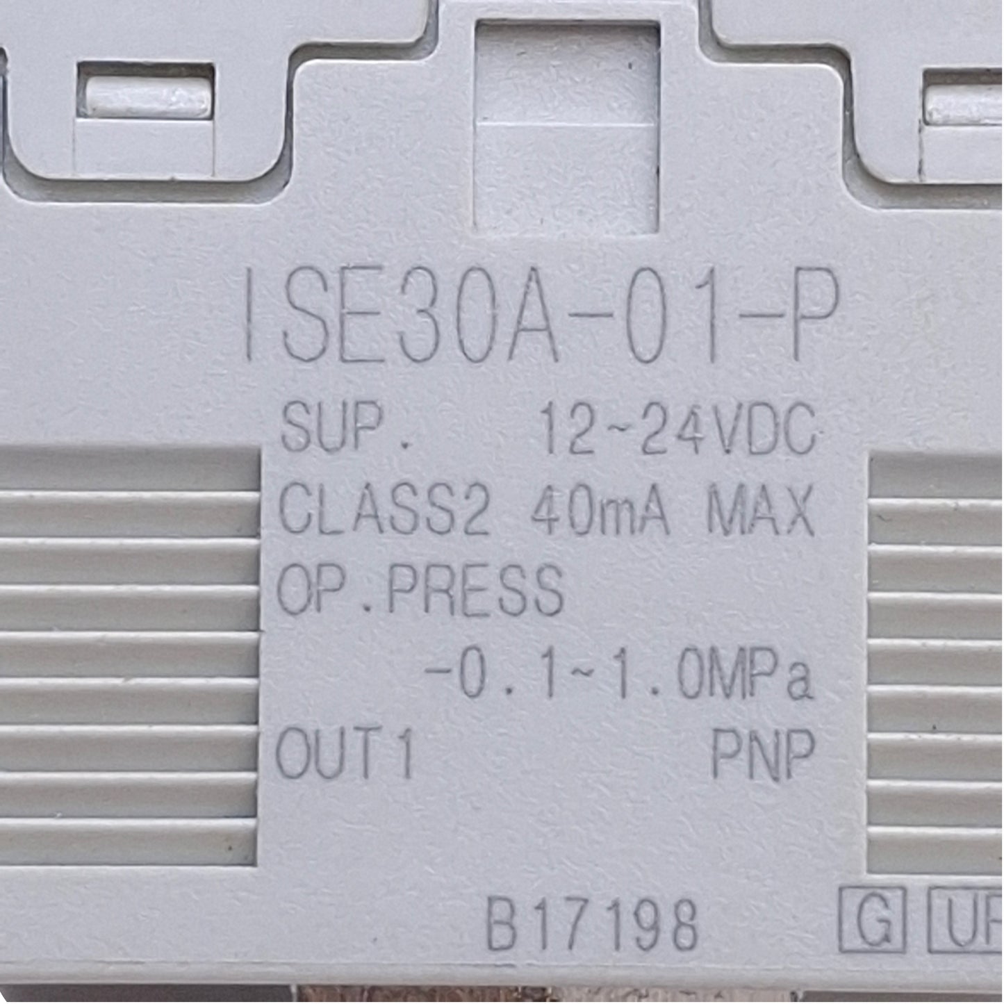 Used SMC ISE30A-01-P Digital Pressure Switch PNP, 12-24VDC, -0.1~1MPa, R1/8in Port