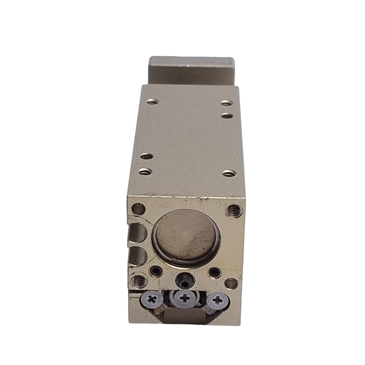 Used Robohand MPS-1-2 Mini Dual-V Roller Bearing Ball Rail Thruster Slide 1" Stroke