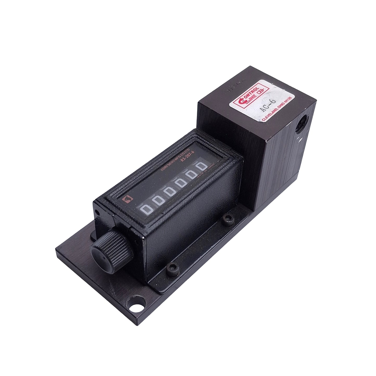 Used Control Line AC-6 Pneumatic Totalizer, 25-125psi, 300 Counts/Min 6-Digit 1/8 NPT