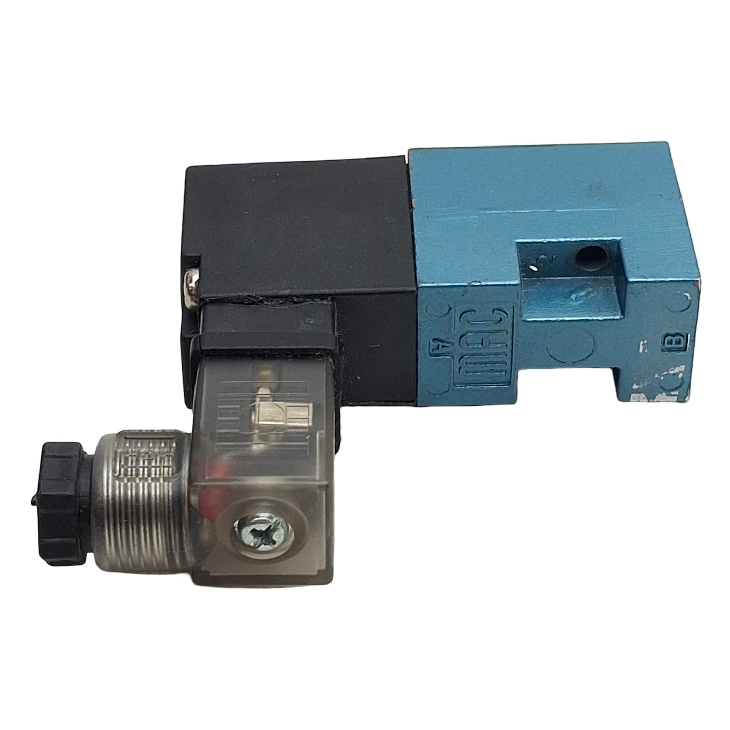 Used Mac 45A-LAJ-DDAJ-1KJ Solenoid Valve, 4/2-Way, Vac-120psi, 0.15Cv, 24VDC Coil