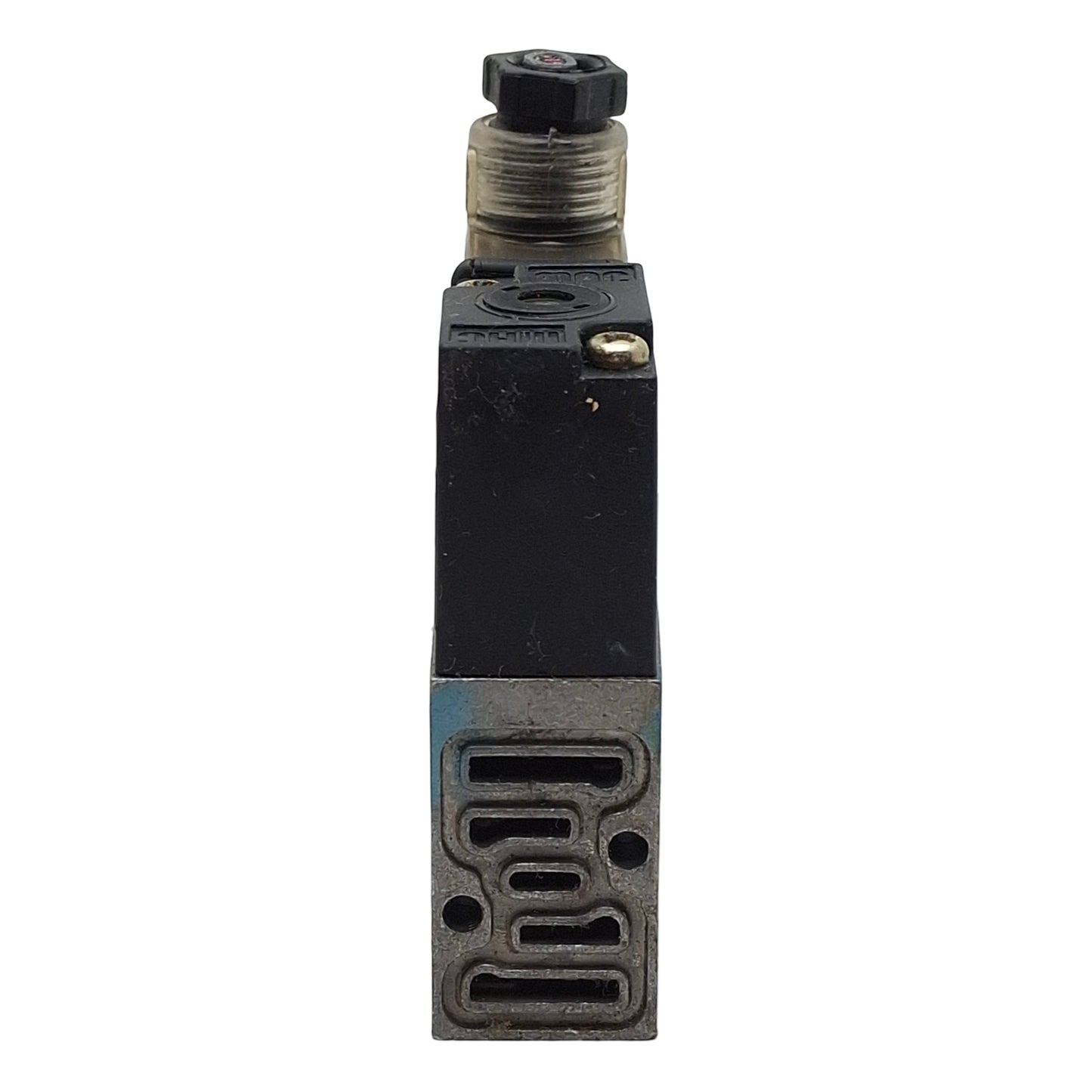 Used Mac 45A-DDAJ-1KJ Solenoid Valve, 4/2-Way, #10-32, Vac-120psi, 0.15Cv, 24VDC Coil